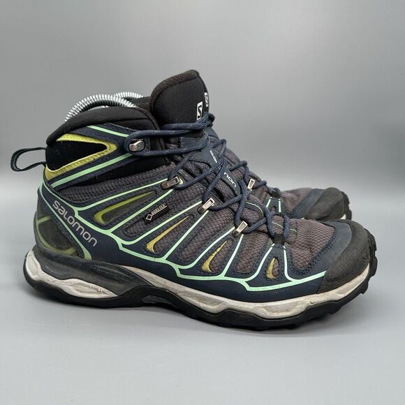 Salomon Shoes - Salomon Womens Size 8 Ultra Gore-Tex Contagrip Athletic Trail Hiking Shoes Boots